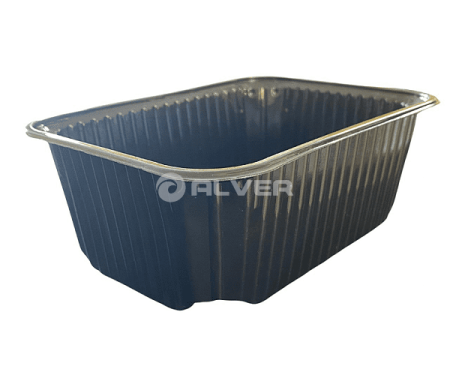 Контейнер 1000мл ЧЕРНЫЙ ПП 186*132 Ake Plast, крышка к контейнеру (44046)