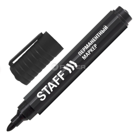 Маркер "STAFF", ЧЕРНЫЙ, 2,5 мм, 150733