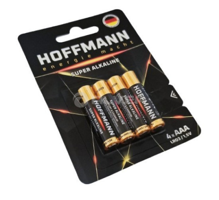 Батарейки HOFFMANN 4 шт мизинчиковые, алкалиновые (блистер)