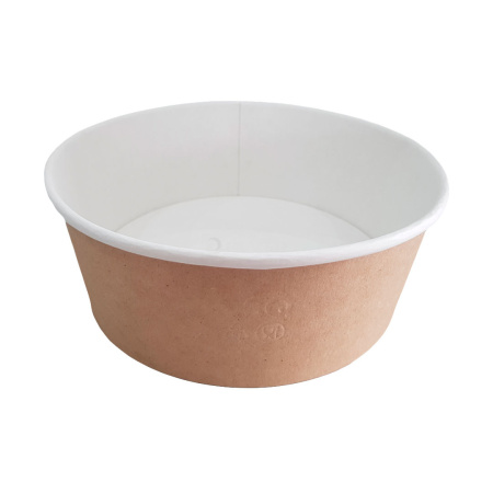 Упаковка для салатов Bowl 1300 мл, Pure kraft, крышка 40165 (Л)