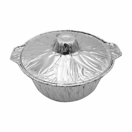 Форма алюминиевая "Кастрюля" с крышкой Alver, 212*120*78 мм，1000 мл (LB-14).