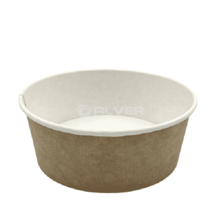 Контейнер круглый OSQ Round Bowl Крафт 750мл, крышка 40055,40233