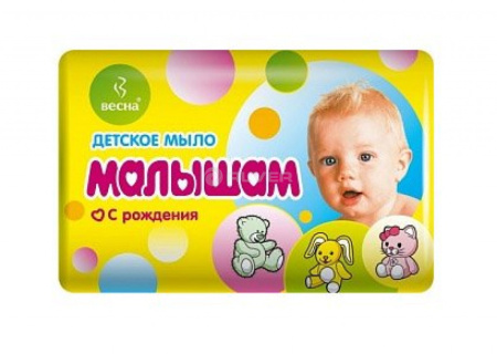 Мыло детское "Малышам" 90гр 6шт/уп