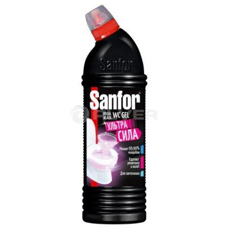 Чистящее средство для сантехники Sanfor WC Gel "Special Black", 750 мл